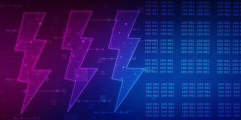 2d illustration power symbol illustration