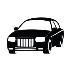 Sports car. Silhouette