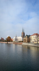 Panorama starego miasta. Wrocław, Polska - obrazy, fototapety, plakaty
