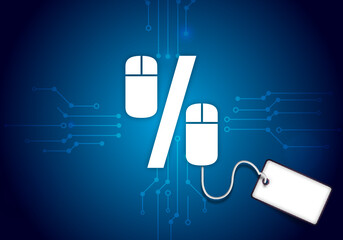 cyber monday percent symbol 