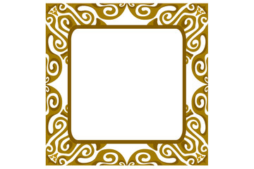 Brown Ornament Border Vector