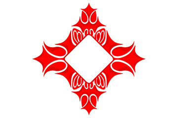 Red Ornament Border Vector