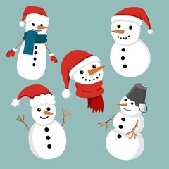 Snowmen set