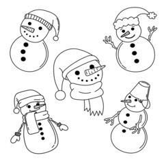 Snowmen set