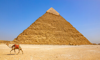 Obraz na płótnie Canvas Pyramid of Kafre, Giza, Cairo, Egypt