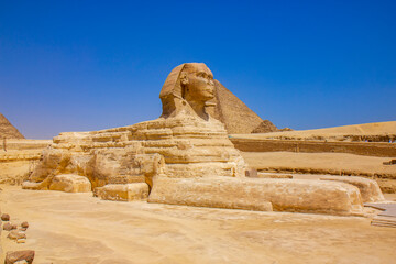 The great monument of Sphinx, Giza, Cairo, Egypt