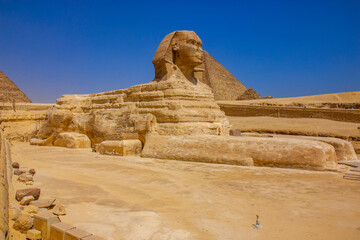 The great monument of Sphinx, Giza, Cairo, Egypt