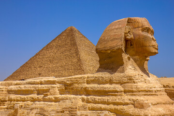 The great monument of Sphinx, Giza, Cairo, Egypt
