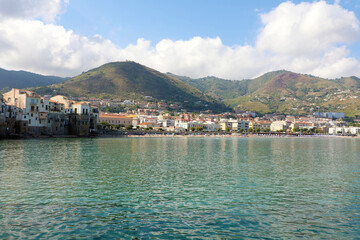 Fototapeta premium View of the sicilian city Cefalu, Italy