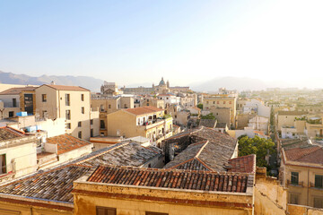 Fototapeta na wymiar Aerial view of Palermo, Sicily, Italy