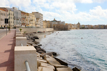 Trapani panoramic view, Sicily, Italy