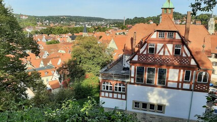 Obraz premium view of the old town country