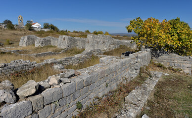 MEDIEVAL RUINS OF BRIBIRSKA GLAVICA IN CROATIA