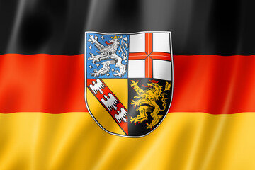 Saarland state flag, Germany