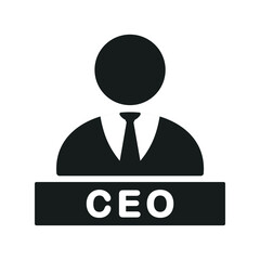 Ceo manager icon. Illustration vector
