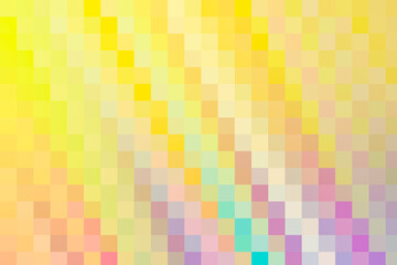 Shiny yellow and purple pixel blocks