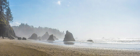 Famous Ruby Beach on the Pacific coast, Olympic National Park