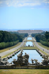 Fototapeta premium ITALY-CASERTA The Royal Palace of Caserta,constructed by the House of Bourbon-Two Sicilies as their main residence as kings of Naples.the largest palace erected in Europe during the 18th century 