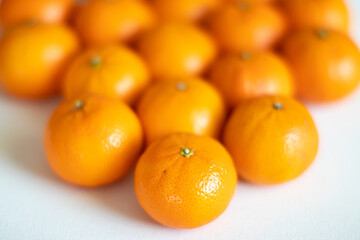 Little small orange mandarins