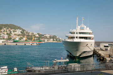 Nice, wonderful city of the cote-d‚ÄôAzur with its marine and architectures,  in a sunny day...