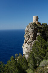 Fototapeta na wymiar Ancient tower on a cliff
