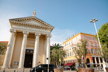 Nice, wonderful city of the cote-d‚ÄôAzur with its marine and architectures,  in a sunny day...