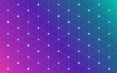 Abstract lowpoly network background. Vector triangular geometric pattern with editable strokes