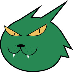 Animals - people's best friends! Evil cat sticker