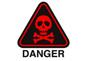 骸骨の標識のイラスト素材