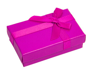 Color gift box christmas isolated on the white background