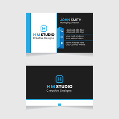 Vector modern creative simple and clean business card design, red abstract unique luxury and professional name card design, print ready corporate business card design.