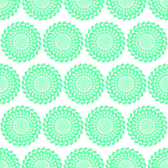 seamless shapes pattern with blue color