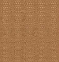 Christmas seamless modern pattern with white geometric forms on brown background, simple dots banner, design for decoration, wrapping paper, print, fabric or textile, lovely card, vector illustration