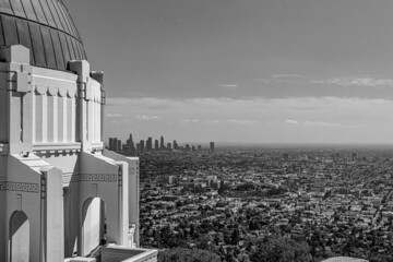 Panoramic view from downtown Los Angeles from Griffith Observatory