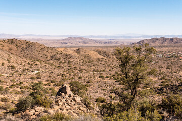 Great desert landscape in Joshua Tree National Park