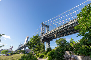 Fototapeta premium The second most famous bridge in New York, Manhattan Bridge