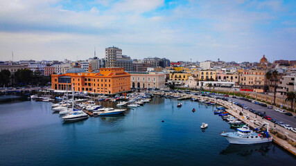 Fototapeta premium Port of Bari at the Italian east coast - travel photography