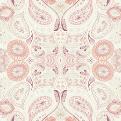 Turkish carpet. Seamless persian ethnic pattern.