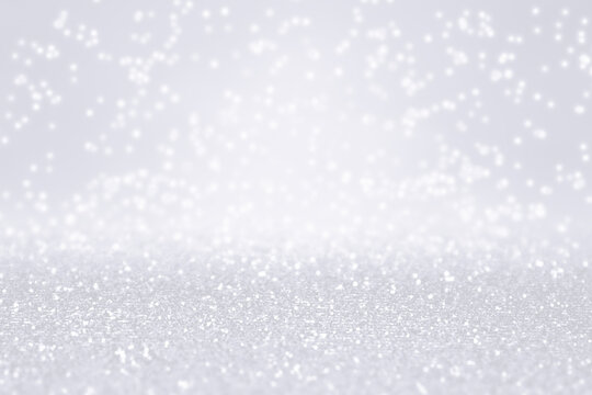 White glitter shiny diamond jewelry or Christmas sparkle shine background