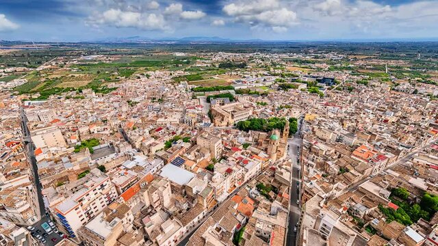 Castelvetrano Sicily Italy airturn 360&deg;