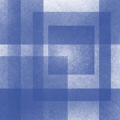 Fototapeta premium Blue background with blur, gradient and grunge texture. Geometric pattern of rectangles, squares and straight stripes. Checkered texture for graphic design. Space for conceptual and creative ideas. 