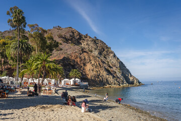 Fototapeta na wymiar Descanso Beach Club in Catalina Island
