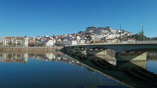 View of the town of Coimbra and Mondego River