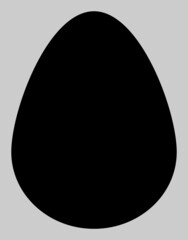 Egg vector icon. An isolated flat icon illustration of egg with nobody.