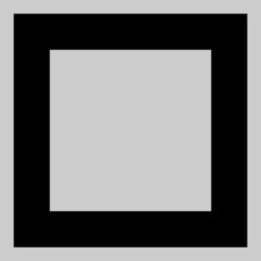 Empty square vector illustration. An isolated flat icon illustration of empty square with nobody.