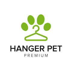 hanger pet logo icon vector template