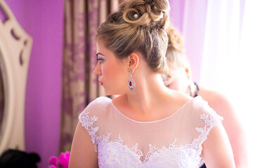 Beautiful and romantic wedding, groom and bride! Family and Marriage. Creation of a family, marriage! Engagement ring