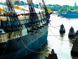 Old ship in the Baltimore Harbor - Maryland - USA