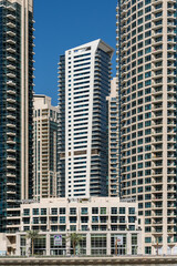 Fototapeta premium Modern high-rise buildings in Dubai, UAE