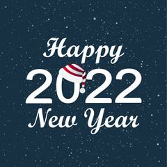 Happy new year 2022. Holiday greeting card design on a red background. editable vector,graphic, banner.
